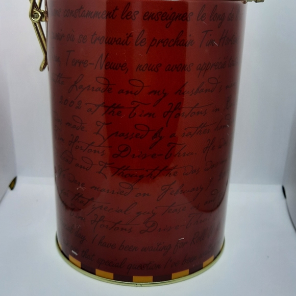 Vintage Tim Horton coffee container - Picture 3 of 5